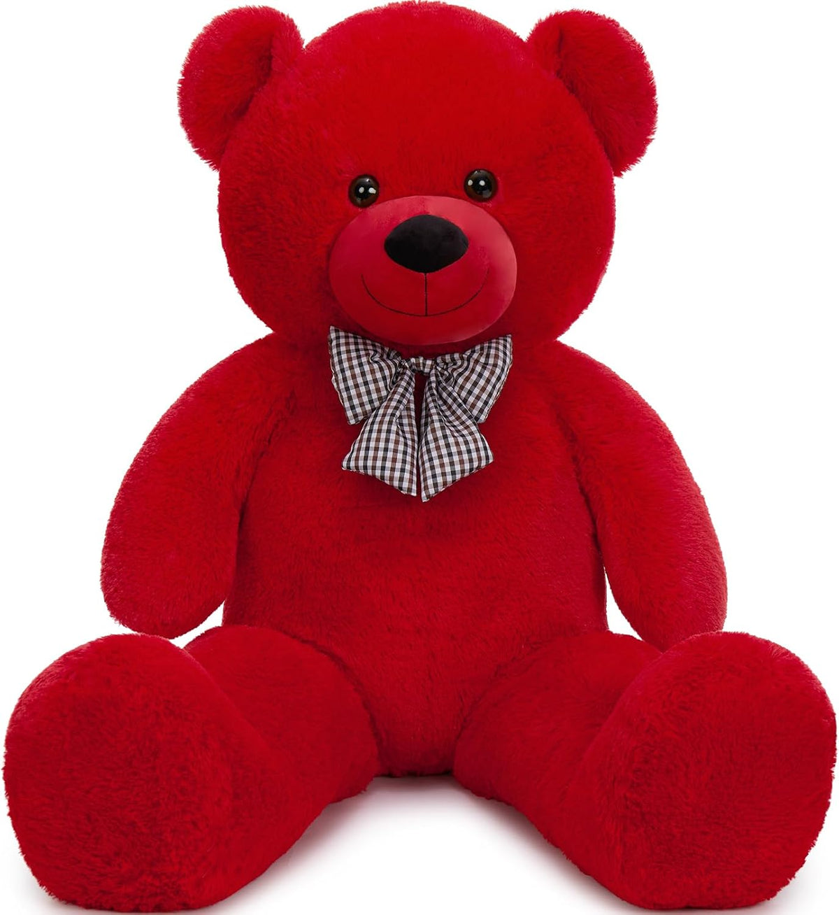 Giant Teddy Bear Stuffed Animal,47 Inch Red Plush Gift