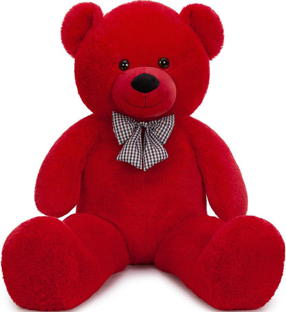Giant Teddy Bear Stuffed Animal,47 Inch Red Plush Gift