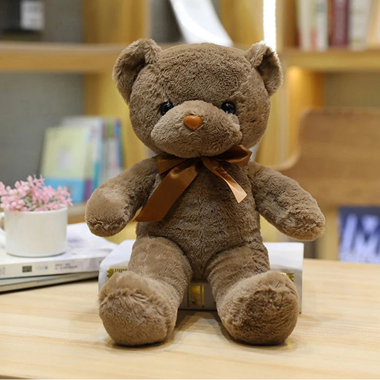 30CM Colorful Bear Plush Animals Toys Doll Soft Stuffed Teddy Bears for Girls Wedding Baby Shower Toy Birthday Gift Child Kids