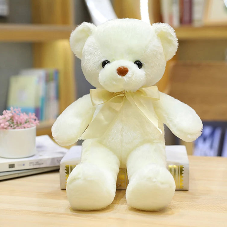 30CM Colorful Bear Plush Animals Toys Doll Soft Stuffed Teddy Bears for Girls Wedding Baby Shower Toy Birthday Gift Child Kids