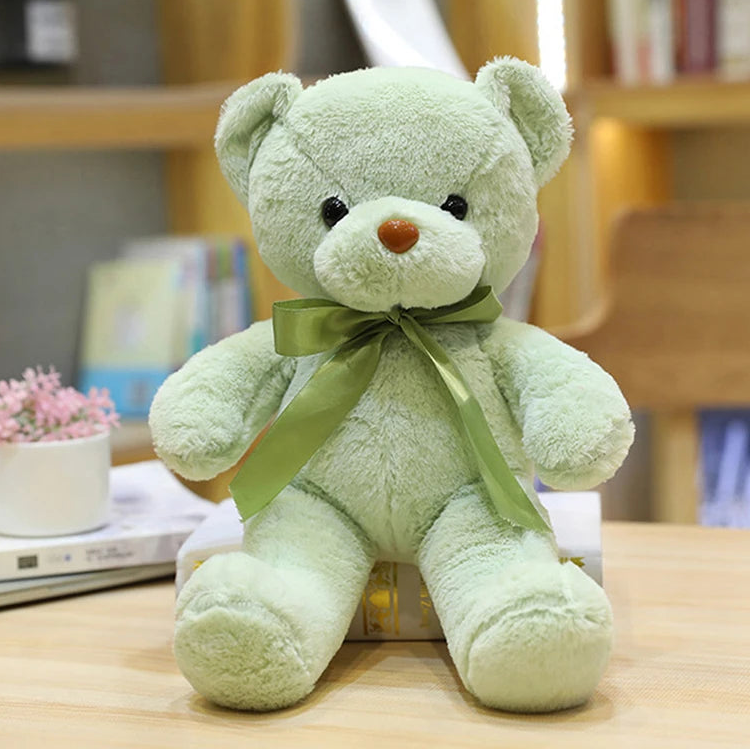 30CM Colorful Bear Plush Animals Toys Doll Soft Stuffed Teddy Bears for Girls Wedding Baby Shower Toy Birthday Gift Child Kids