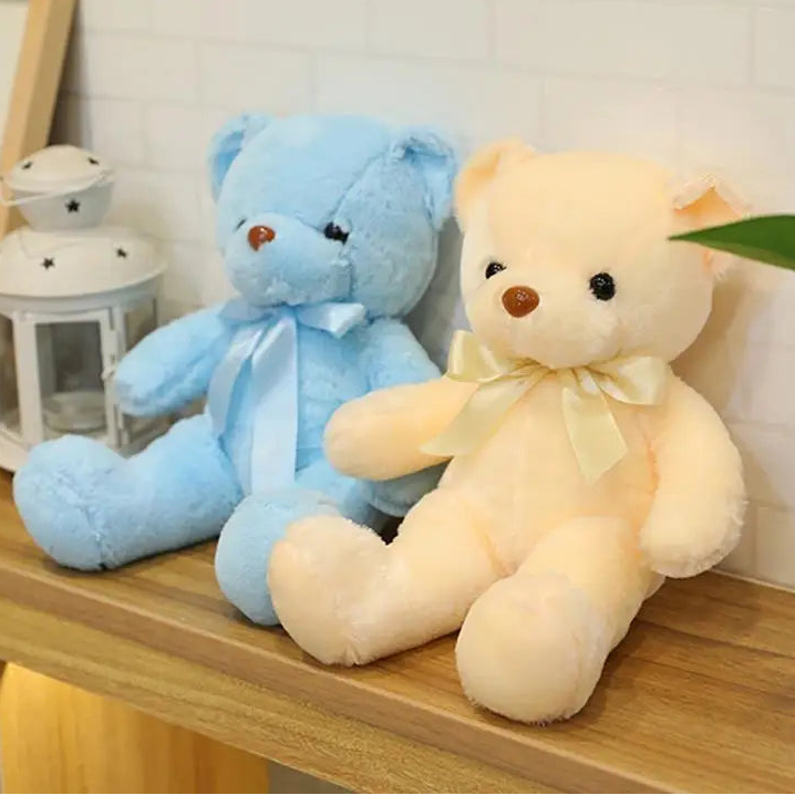 30CM Colorful Bear Plush Animals Toys Doll Soft Stuffed Teddy Bears for Girls Wedding Baby Shower Toy Birthday Gift Child Kids