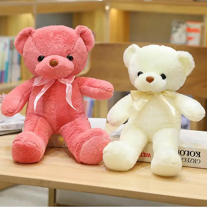 30CM Colorful Bear Plush Animals Toys Doll Soft Stuffed Teddy Bears for Girls Wedding Baby Shower Toy Birthday Gift Child Kids