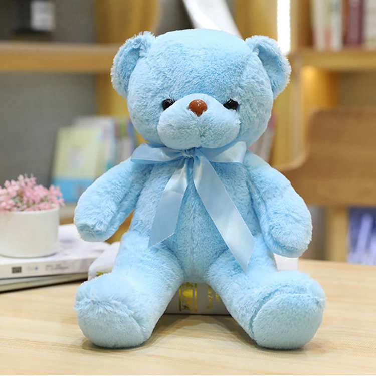 30CM Colorful Bear Plush Animals Toys Doll Soft Stuffed Teddy Bears for Girls Wedding Baby Shower Toy Birthday Gift Child Kids