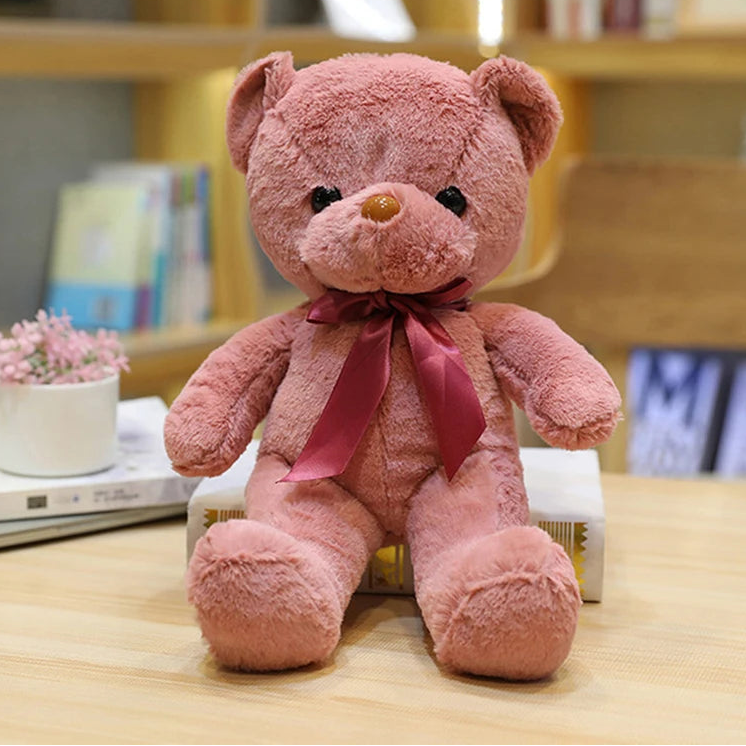 30CM Colorful Bear Plush Animals Toys Doll Soft Stuffed Teddy Bears for Girls Wedding Baby Shower Toy Birthday Gift Child Kids