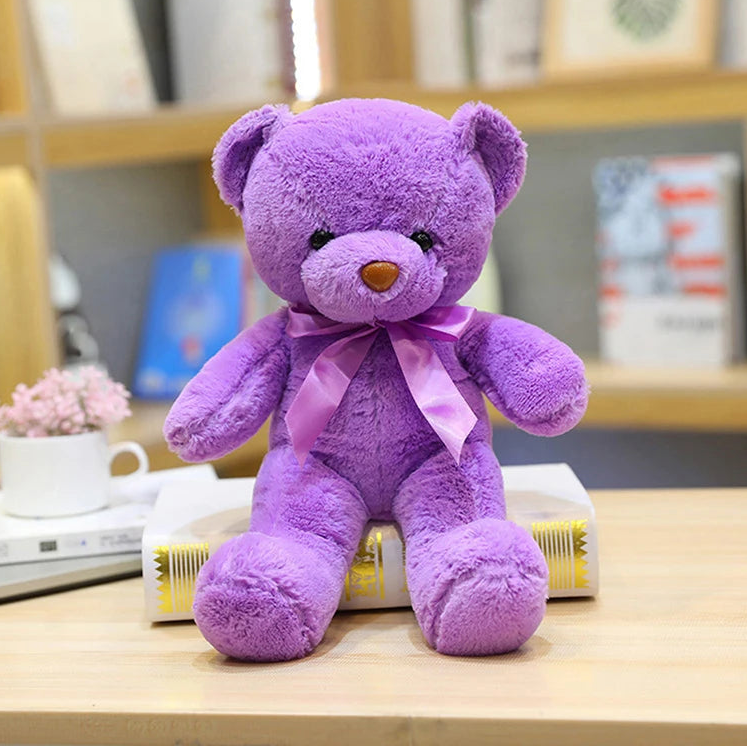 30CM Colorful Bear Plush Animals Toys Doll Soft Stuffed Teddy Bears for Girls Wedding Baby Shower Toy Birthday Gift Child Kids